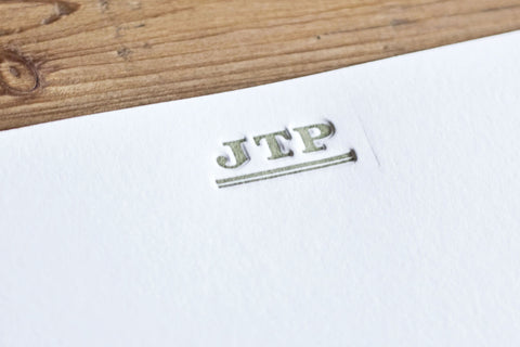 Classic Initial Letterpressed Notes