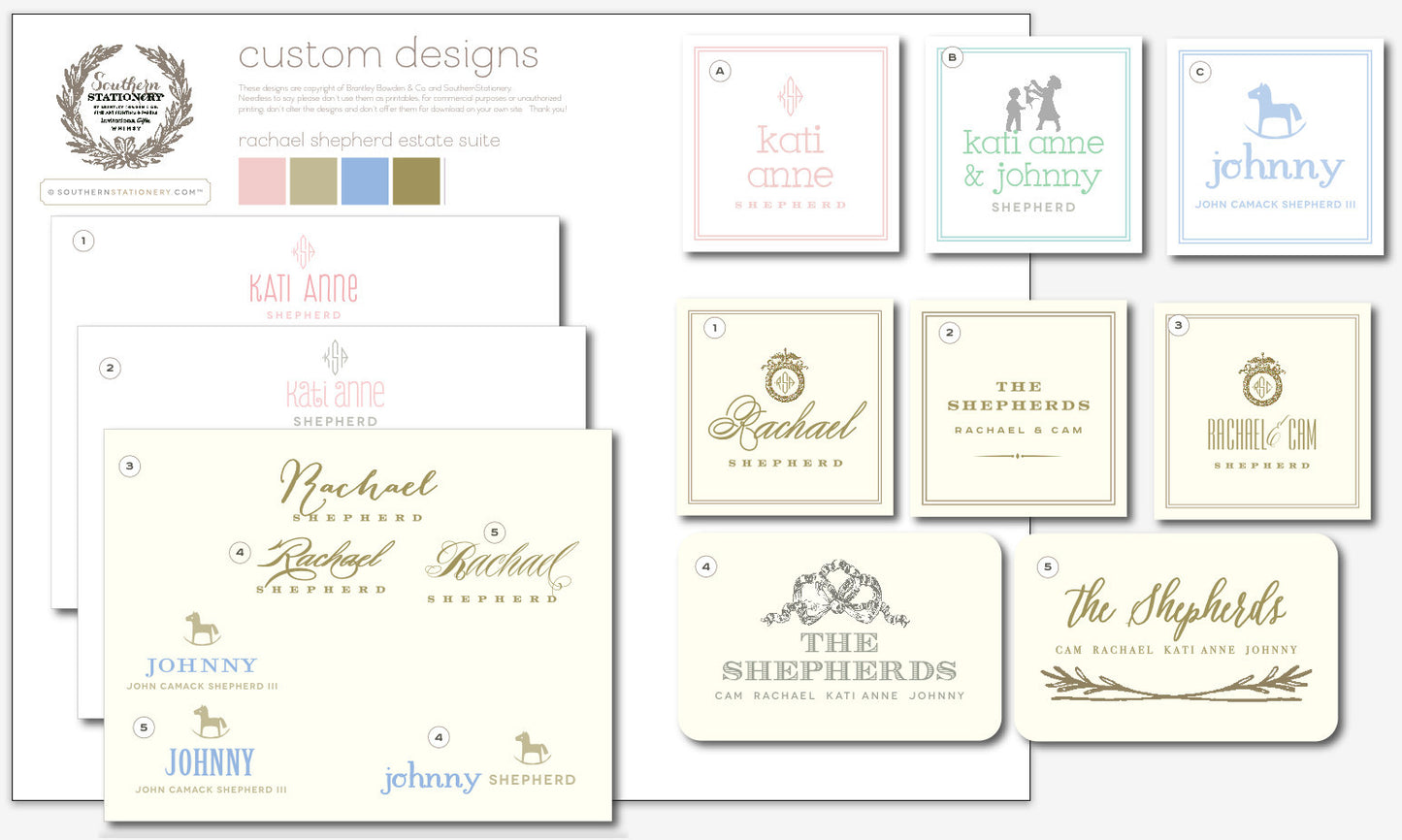 Letterpressed Estate Suite