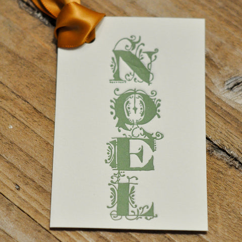 Letterpress Christmas Gift Tags