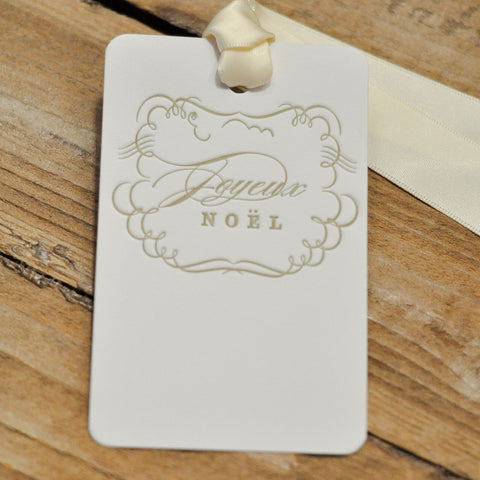 Letterpress Christmas Gift Tags