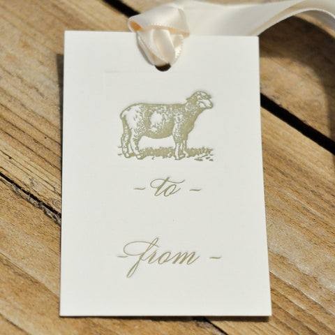 Letterpress Christmas Gift Tags