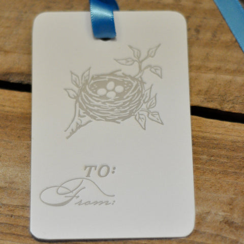 Letterpress Christmas Gift Tags