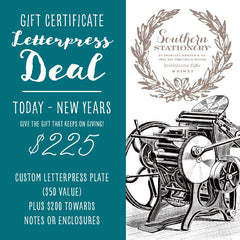 Gift Certificate- Letterpress Deal