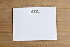 Classic Initial Letterpressed Notes