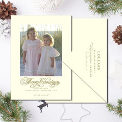 Letterpress Christmas Card - Merry Christmas