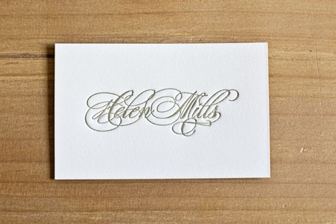 Letterpressed Stationery Goods - at the Printer's Discretion