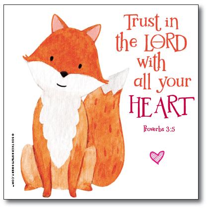 Bible Verse Square Scripture Valentine Classroom Sets - Hedgehog